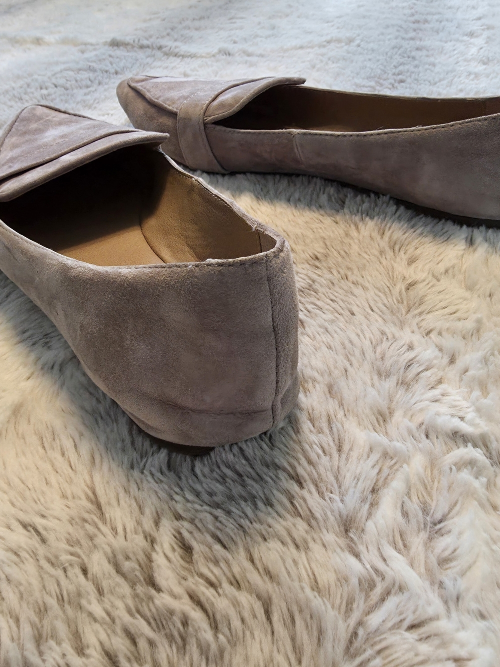 Steve Madden Taupe Suede Pointed-Toe Loafers 7.5 - Picture 4 of 6